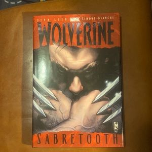 Marvel Hard Cover Comic Book Wolverine Sabretooth MSRP 45 X-Men
